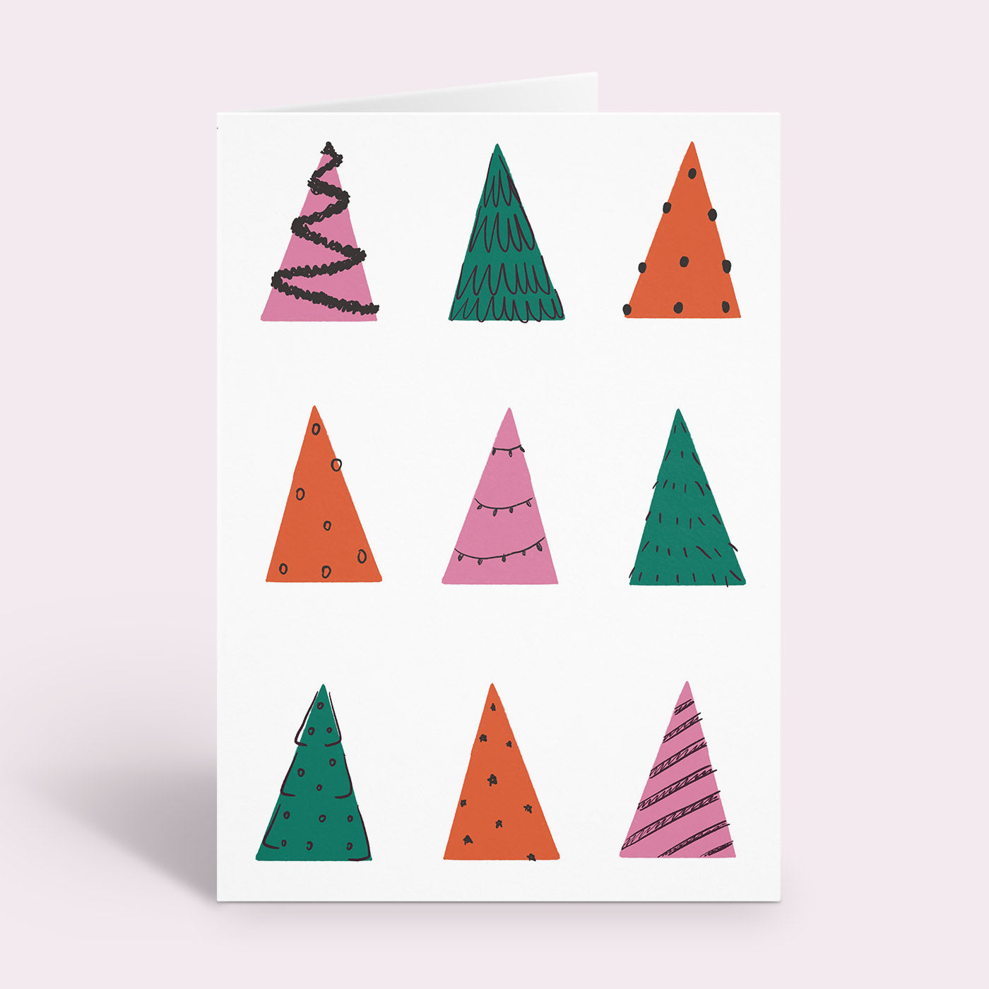 Colourful Christmas Tree's Card