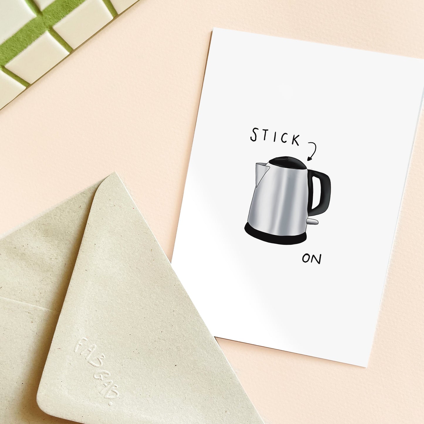 Stick Kettle On Card