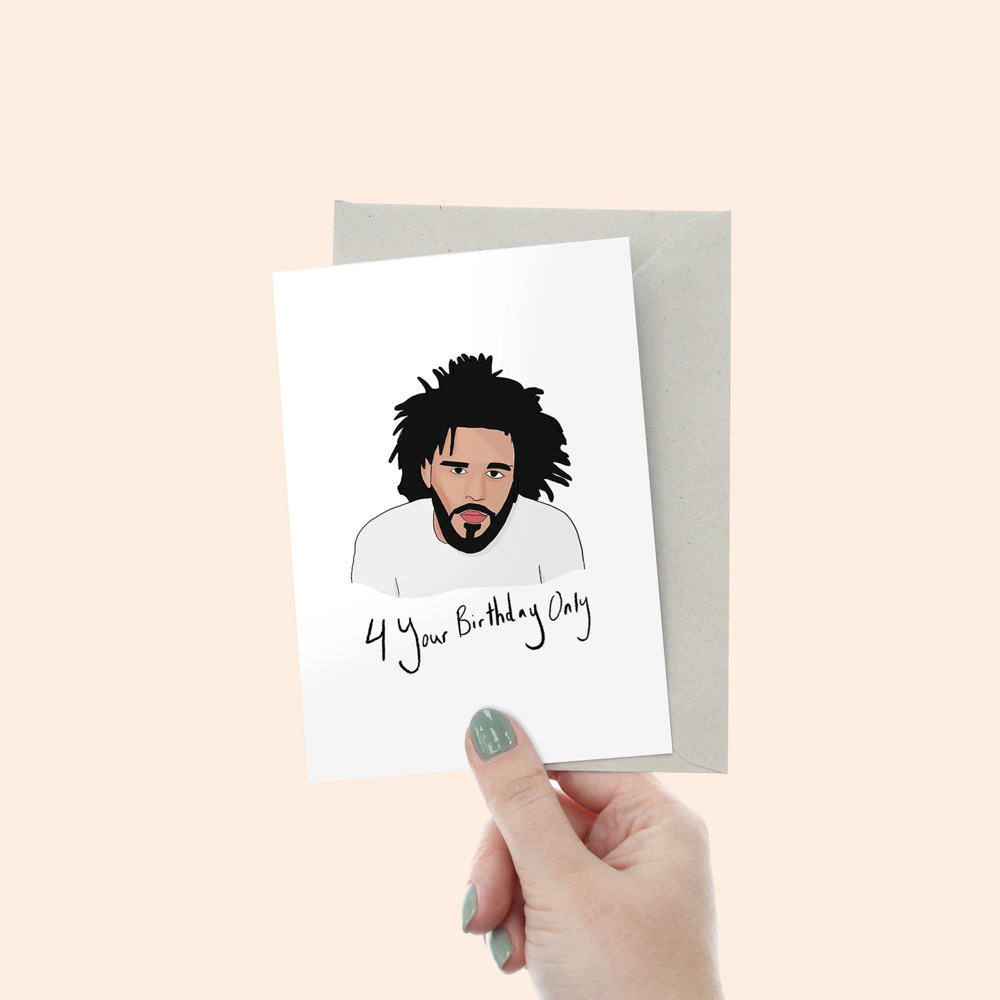 J Cole 4 Your Birthday Only Card