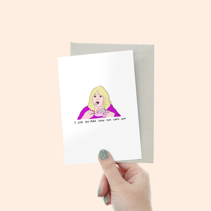 I Love You More Than Pam Loves Ham Card