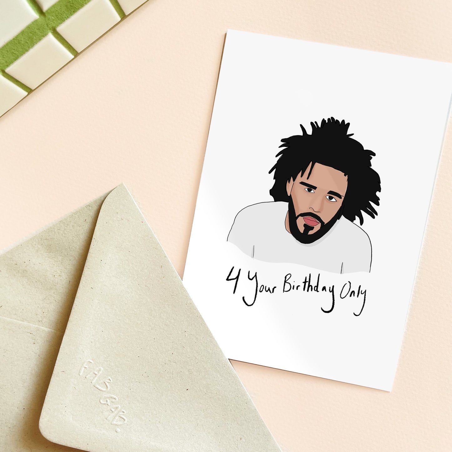 J Cole 4 Your Birthday Only Card