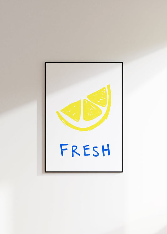 Lemon Fresh Kitchen Print