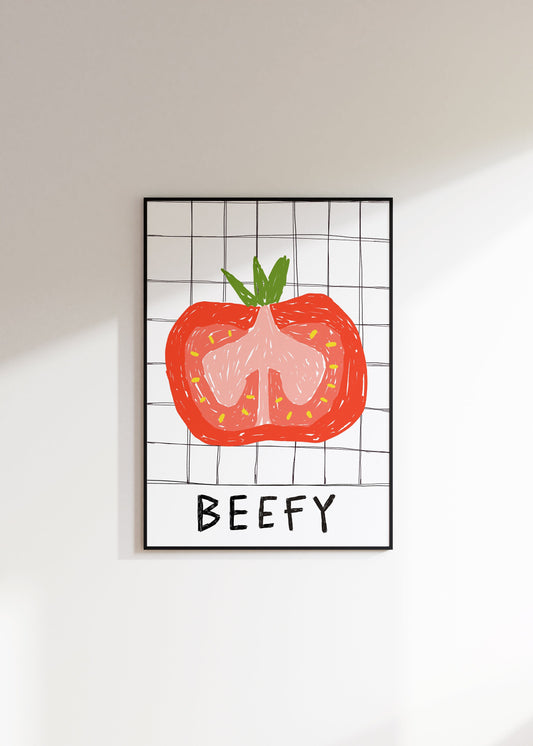 Beef Tomato Kitchen Print