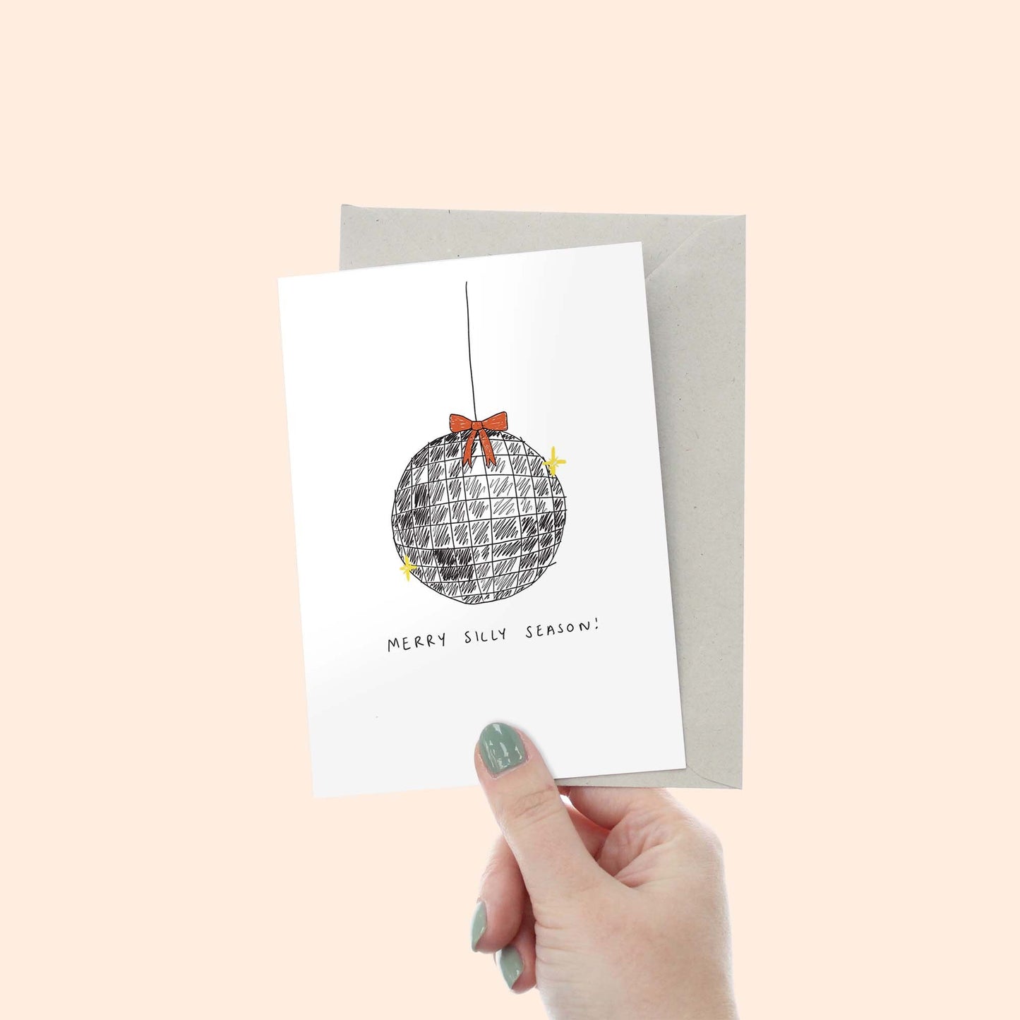 Disco Ball Christmas Card