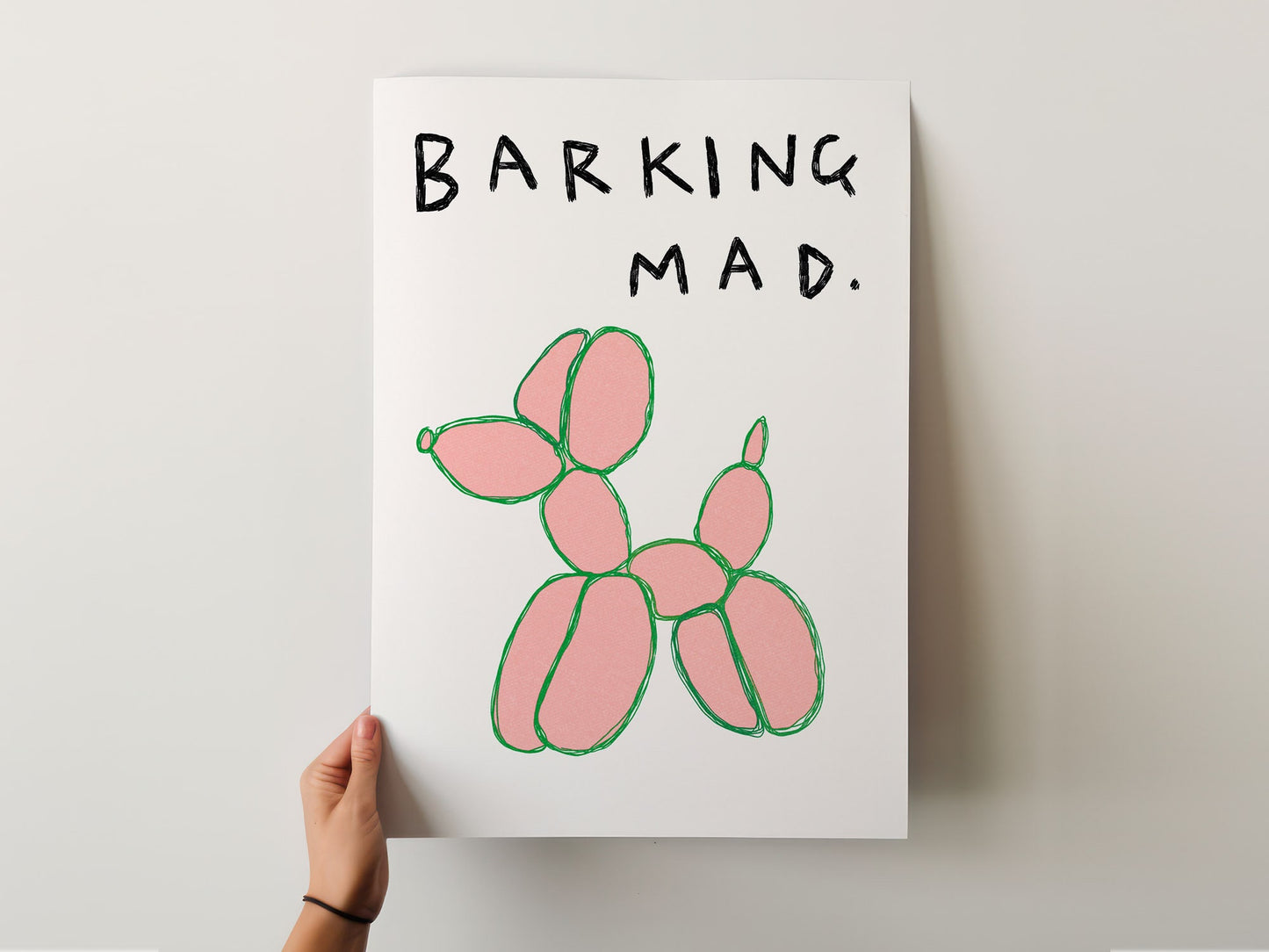 Barking Mad Balloon Dog Print