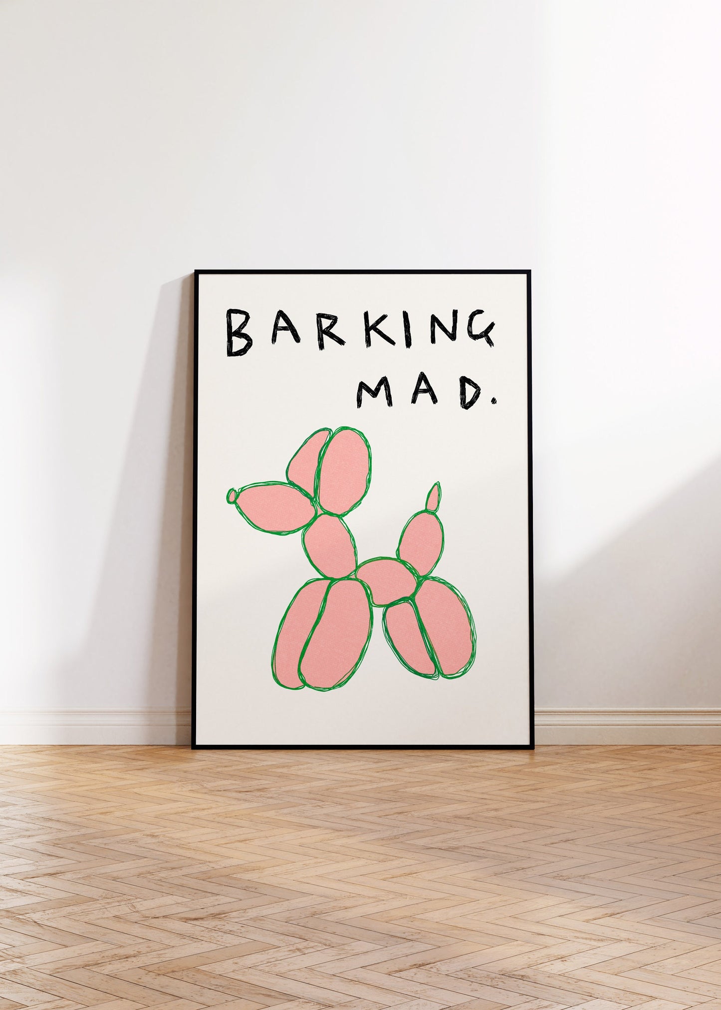 Barking Mad Balloon Dog Print