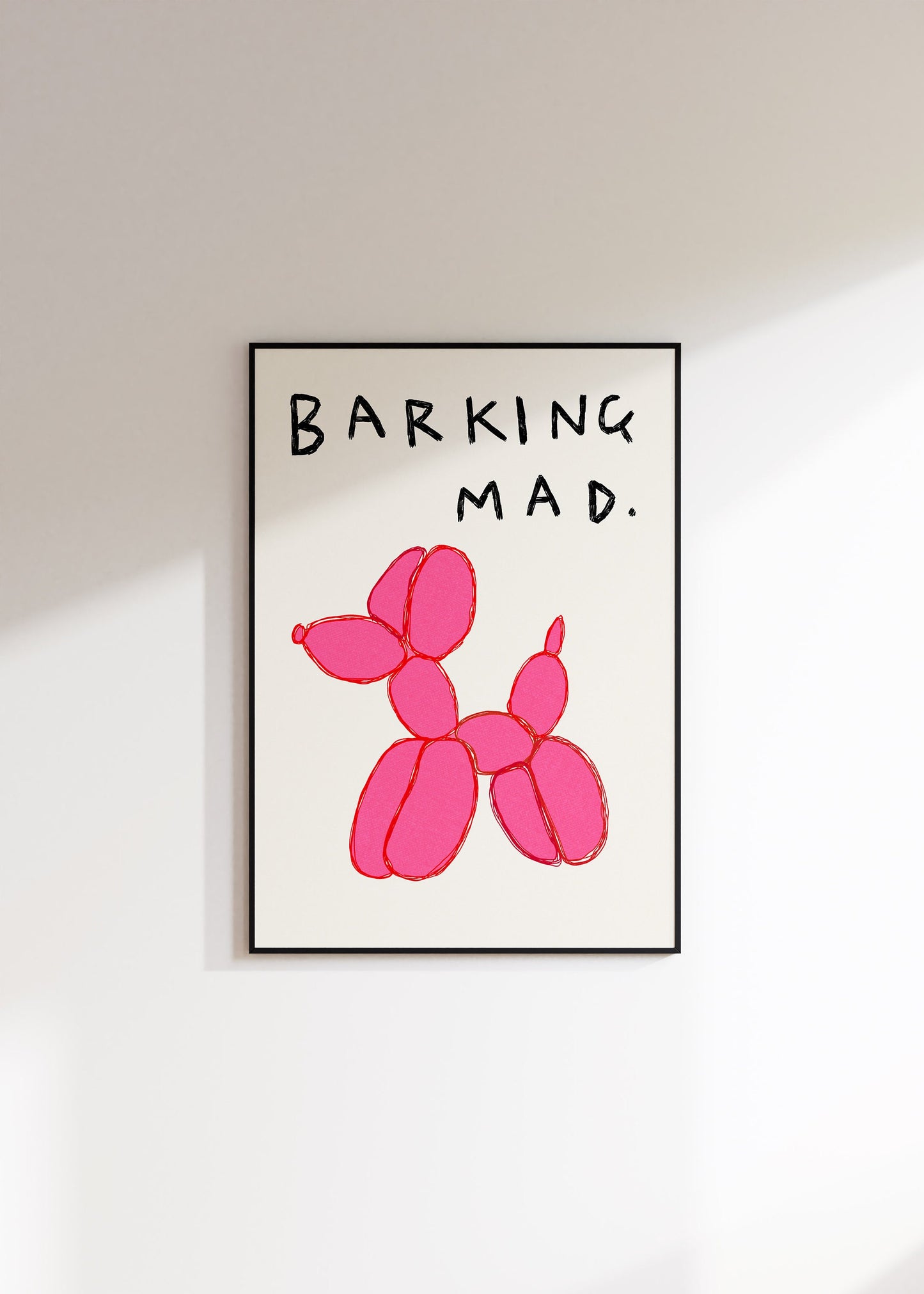 Barking Mad Balloon Dog Print