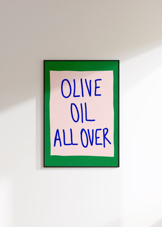 Olive Oil Wall Art Print