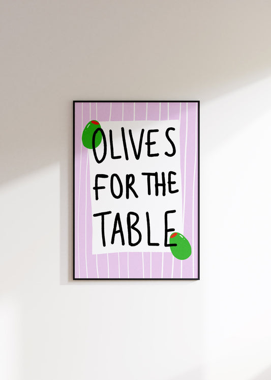 Olives For The Table Wall Art Print