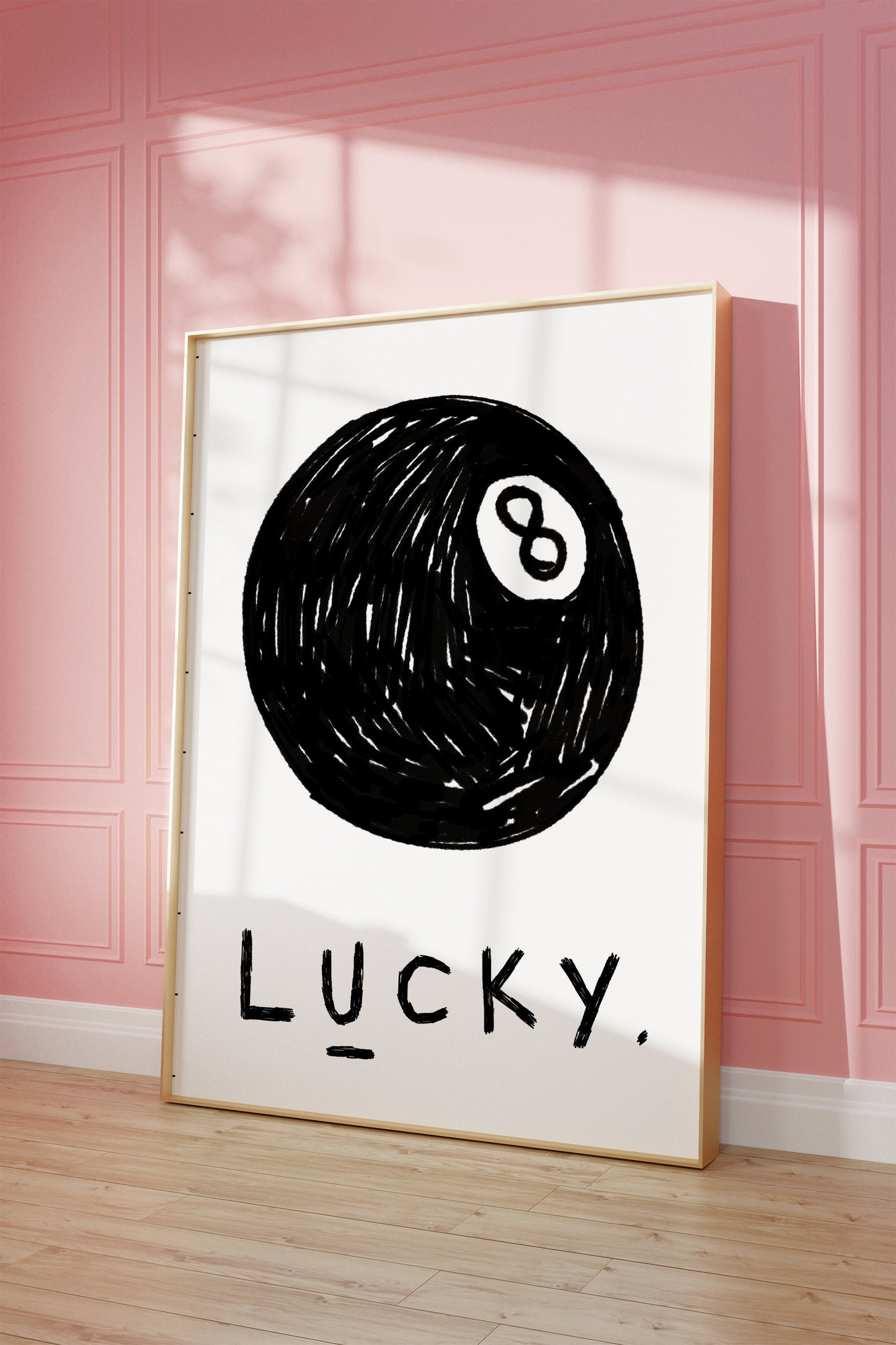 8 Ball Lucky Print