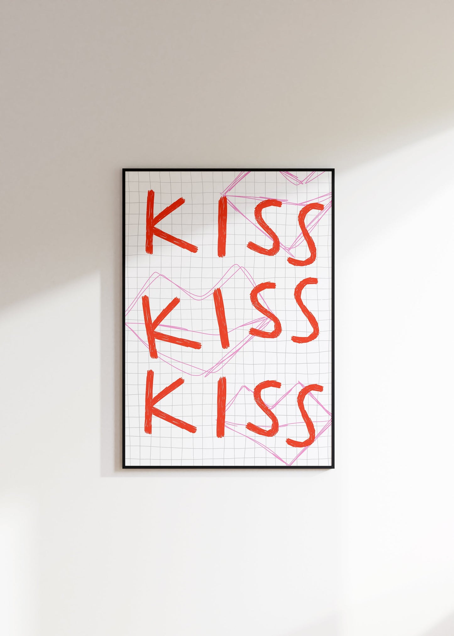 Kiss Kiss Kiss Print