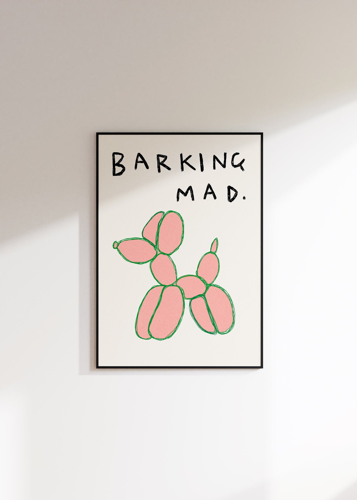 Barking Mad Balloon Dog Print