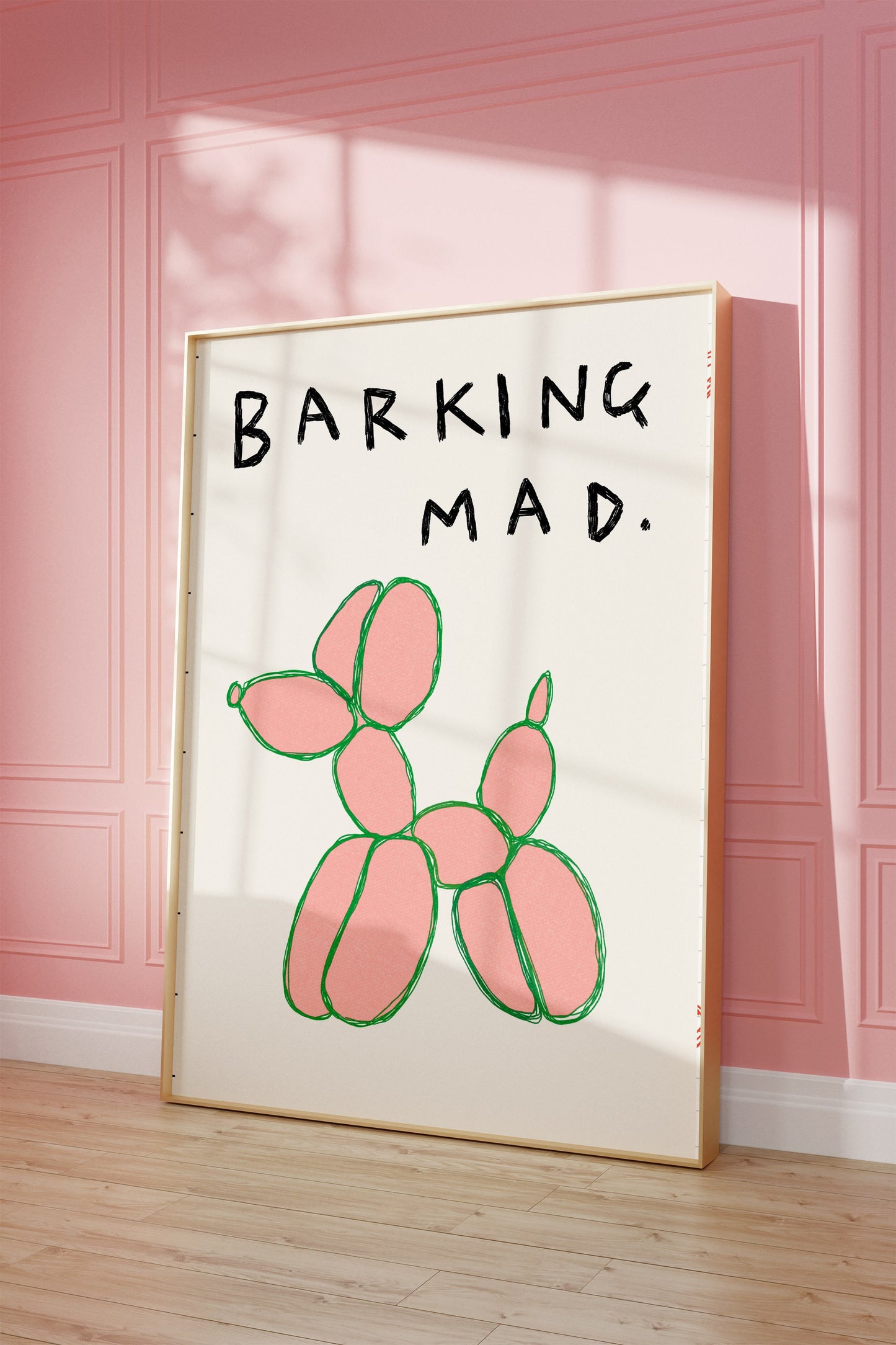 Barking Mad Balloon Dog Print