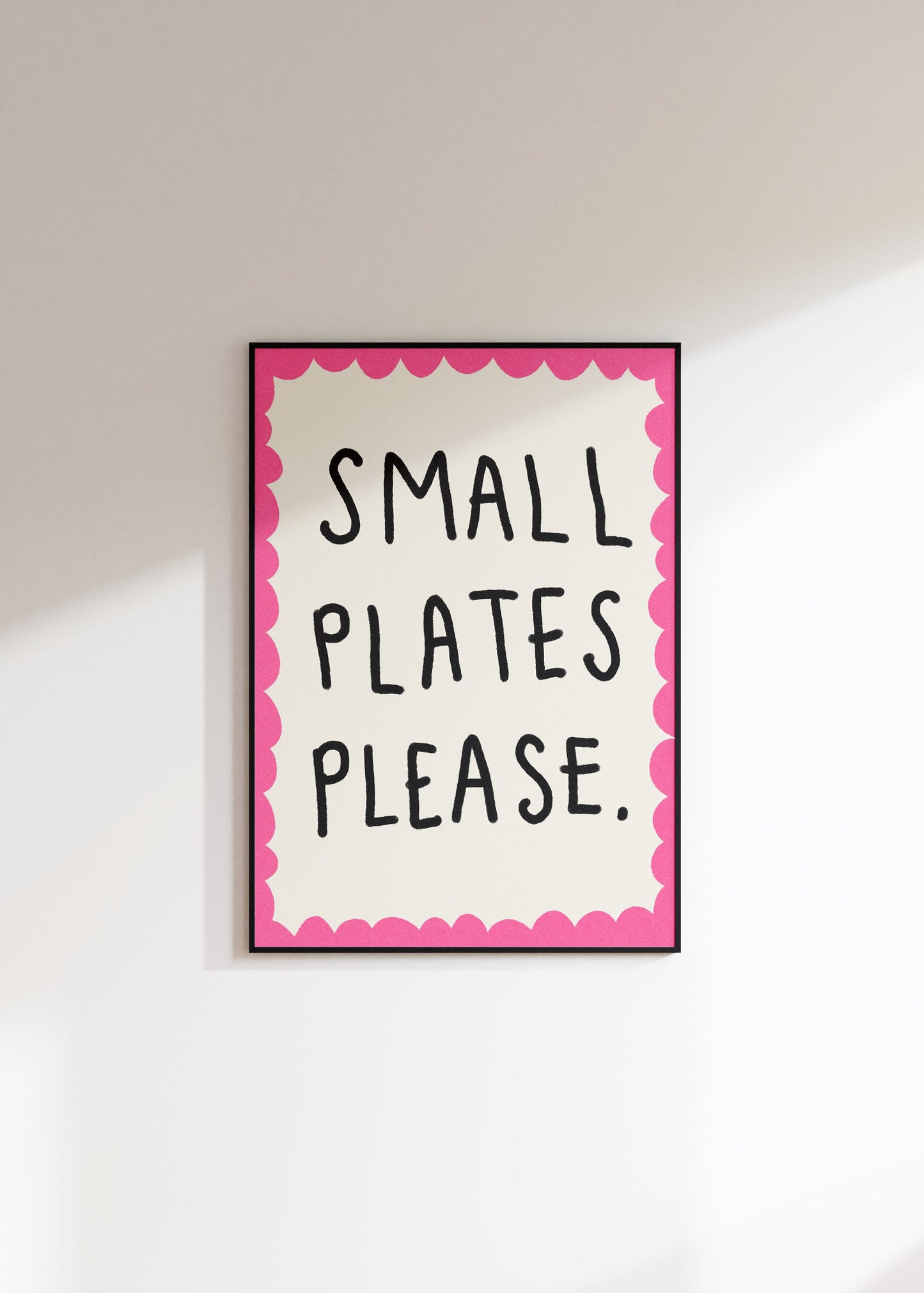 Small Plates Please Wall Art Print