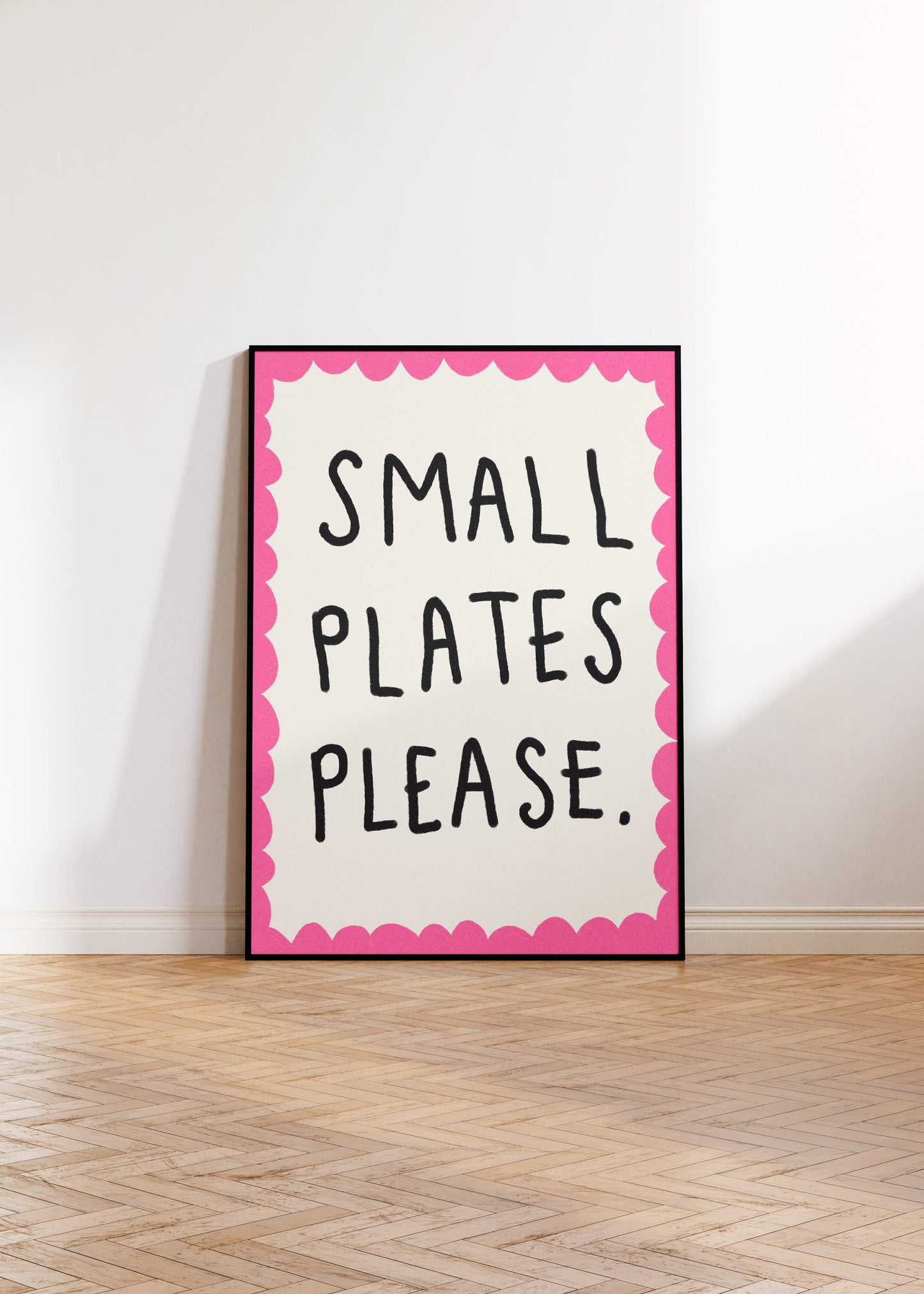 Small Plates Please Wall Art Print