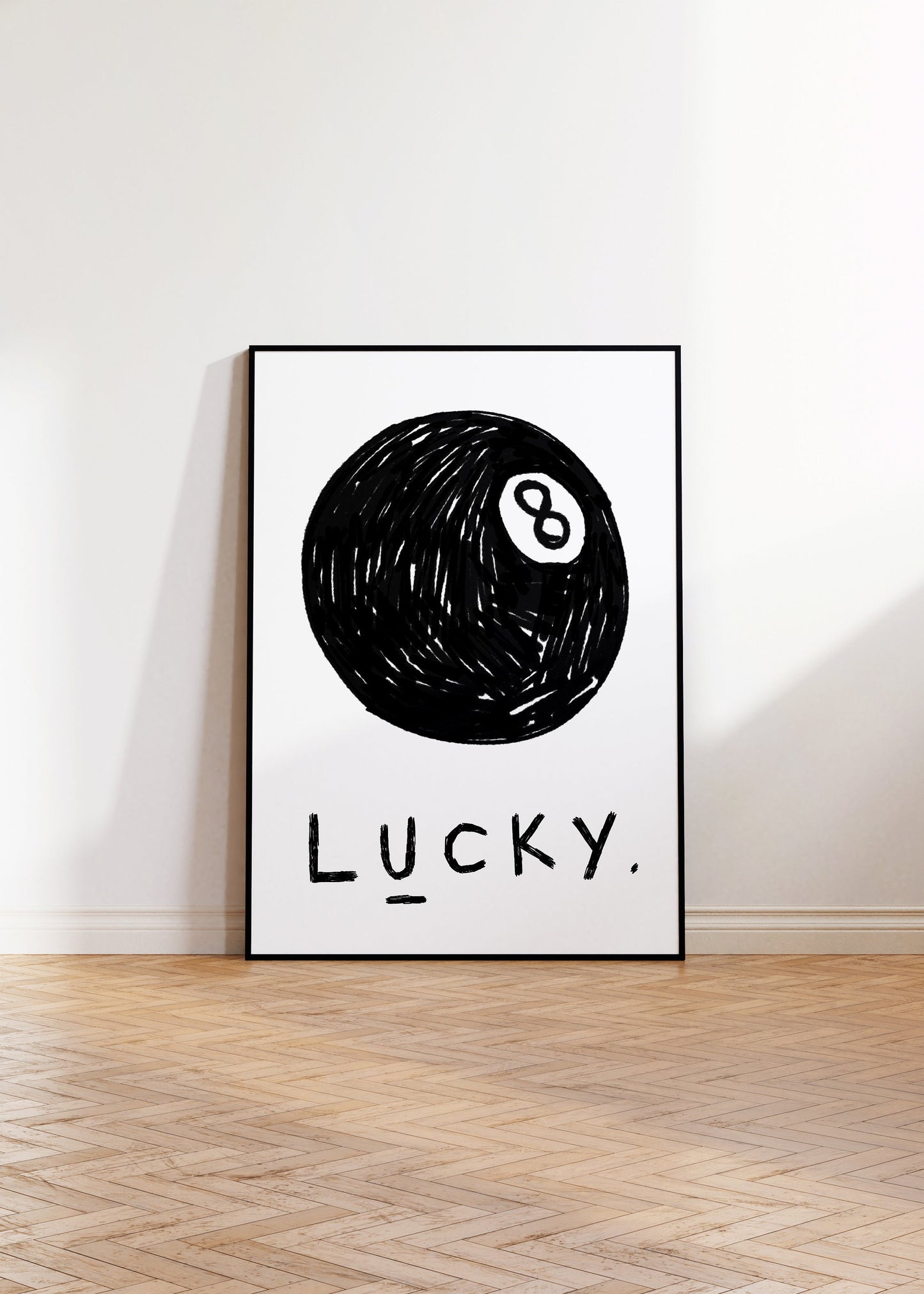 8 Ball Lucky Print