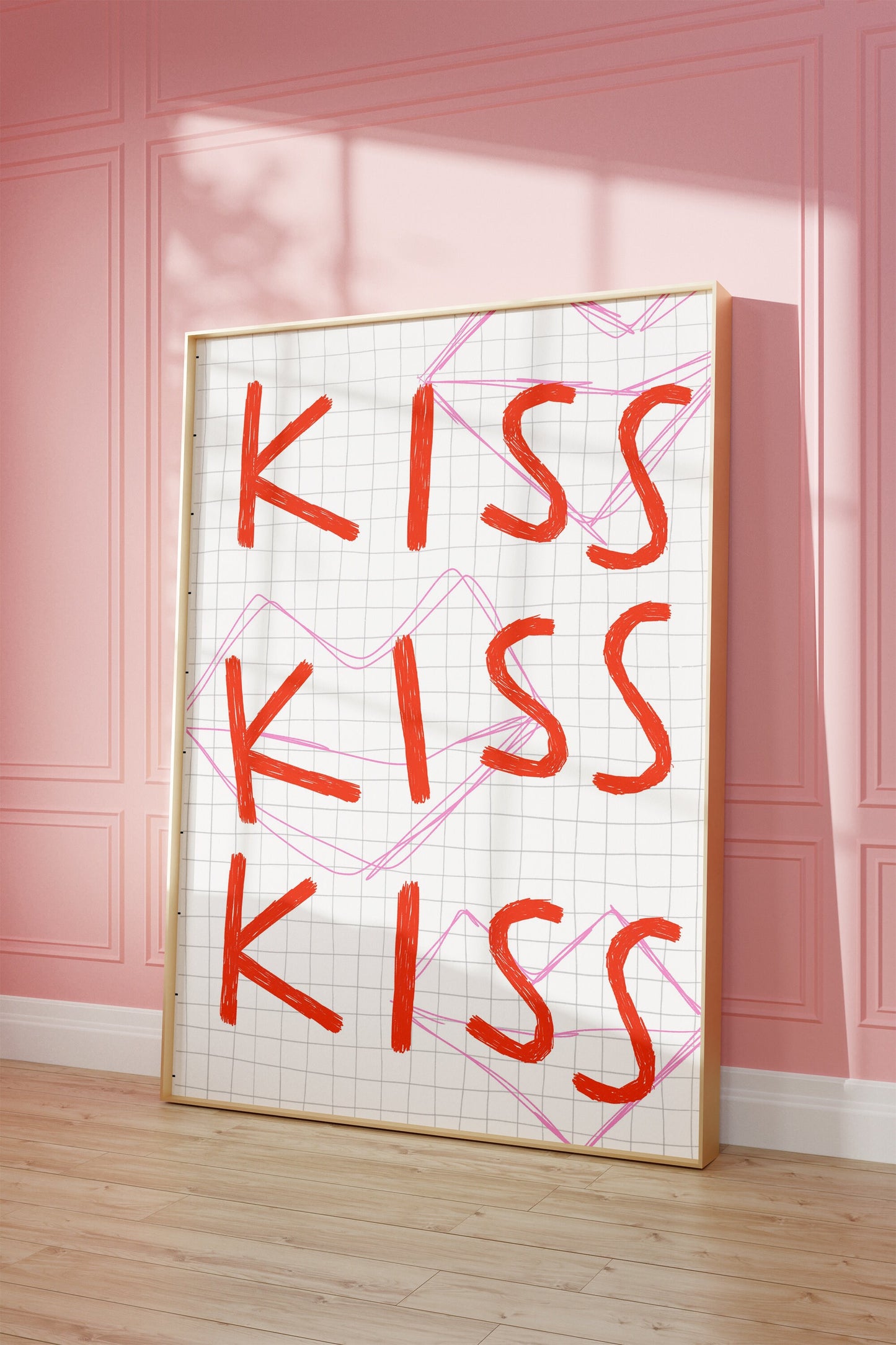 Kiss Kiss Kiss Print