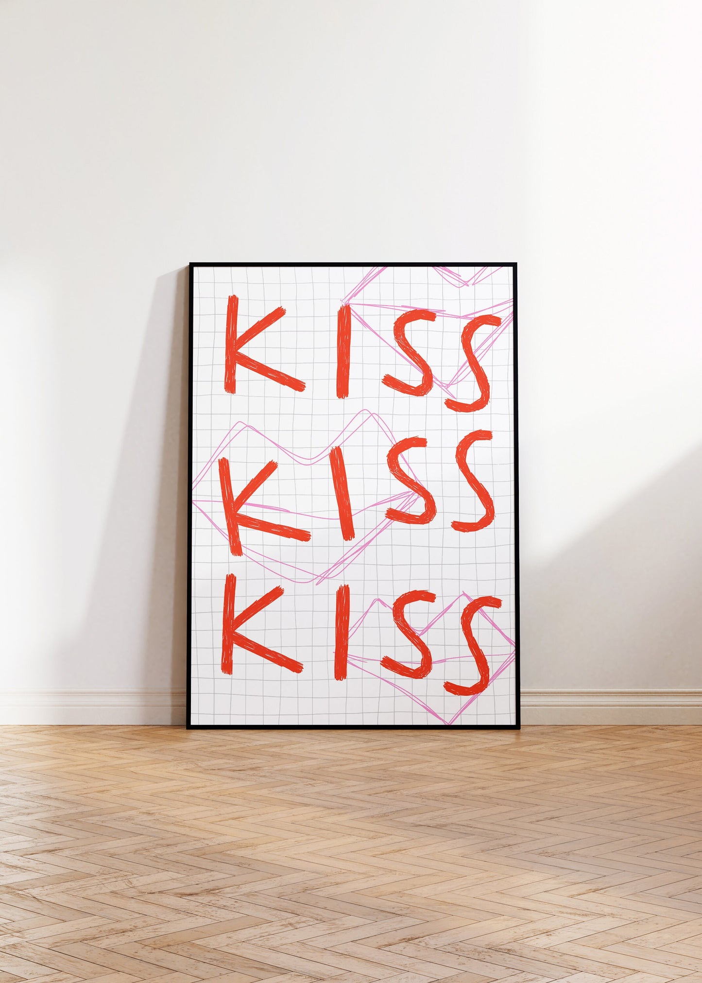 Kiss Kiss Kiss Print